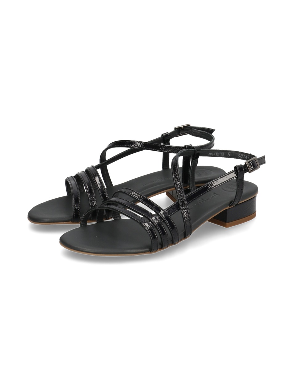 Lackleder Sandale