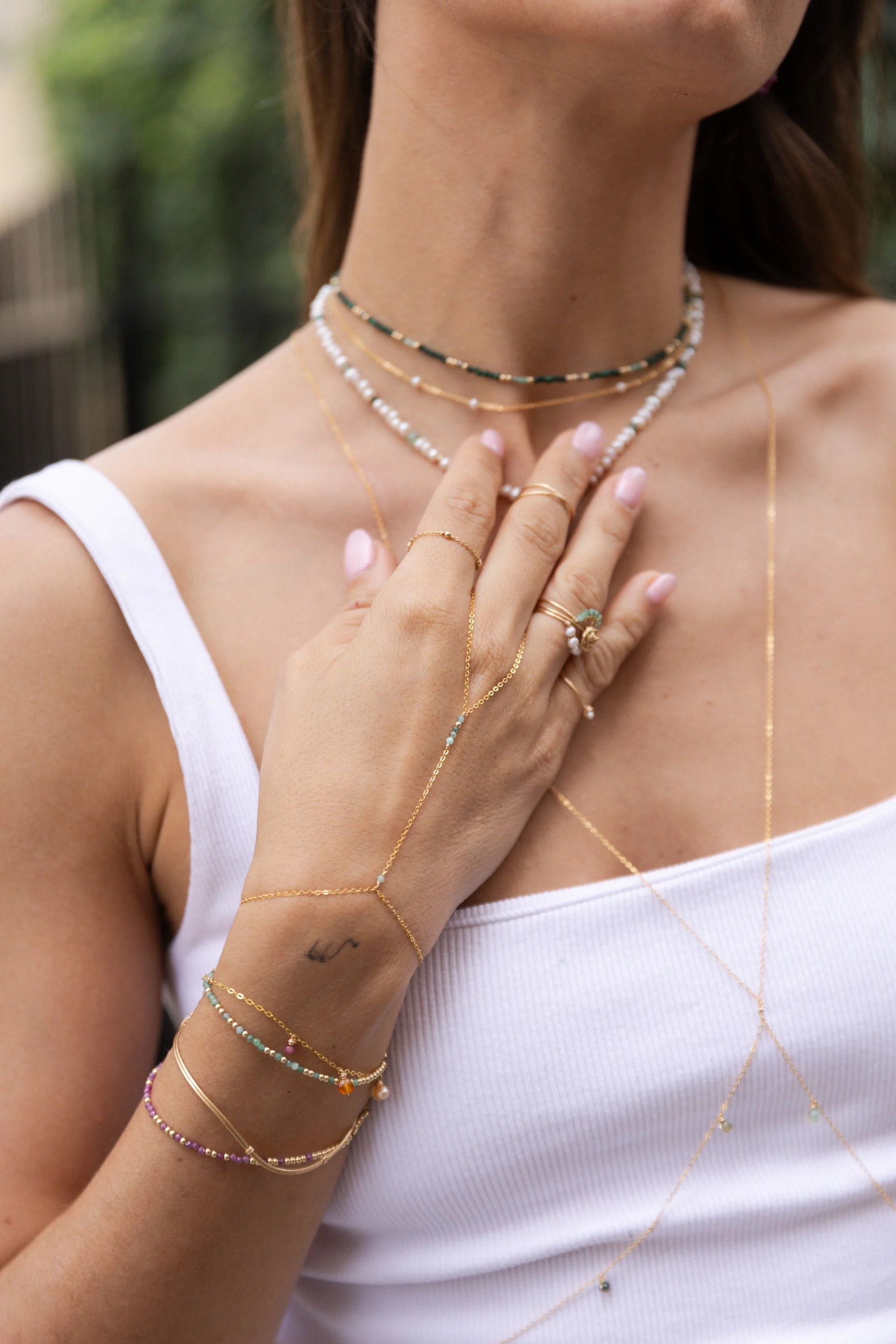 QUEEN - Bracelet - rubis | Rose