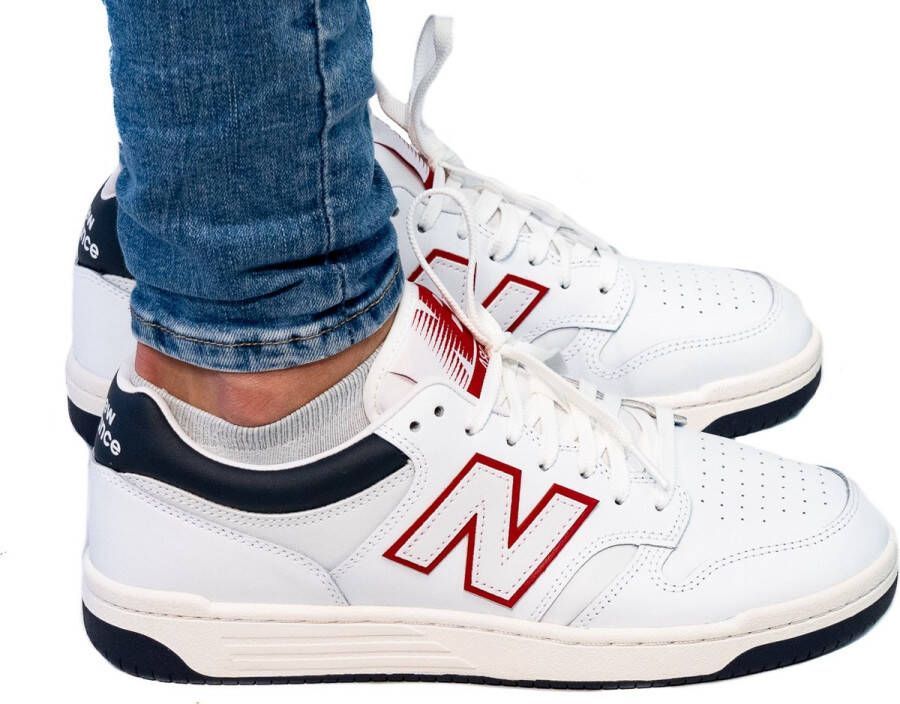 New Balance 480 Basketball Schoenen white white maat: 40.5 beschikbare maaten:37.5 38 40.5 36 38.5 39.5