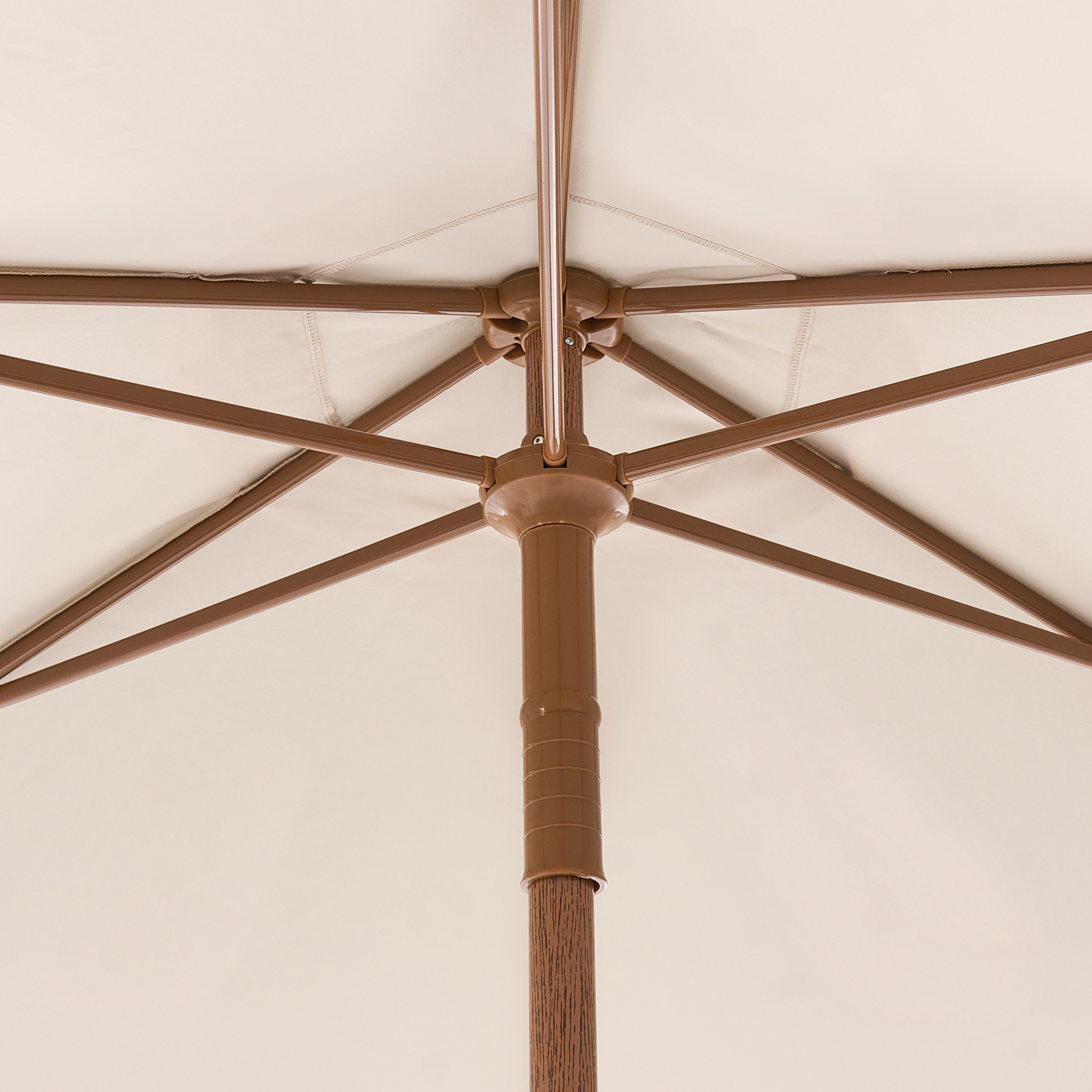Beliani - MURASA - Tuinparasol - Beige -  258 cm - Polyester