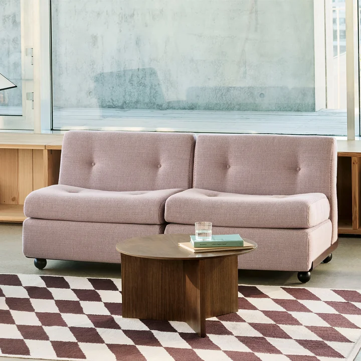 HAY - Amanta 2 Sitzer Sofa, anthrazit / blauschwarz (HAY Maglia)