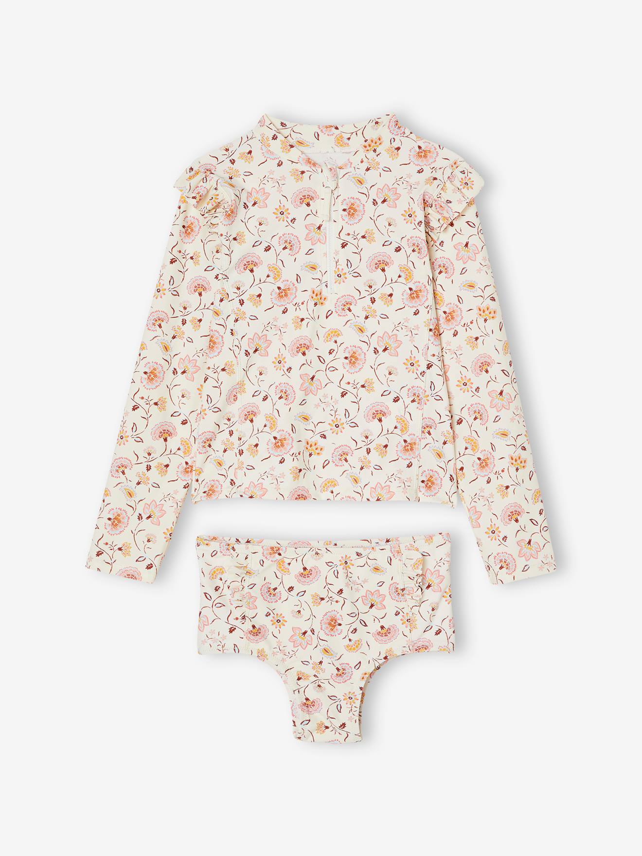 Conjunto de banho anti-UV para meninas