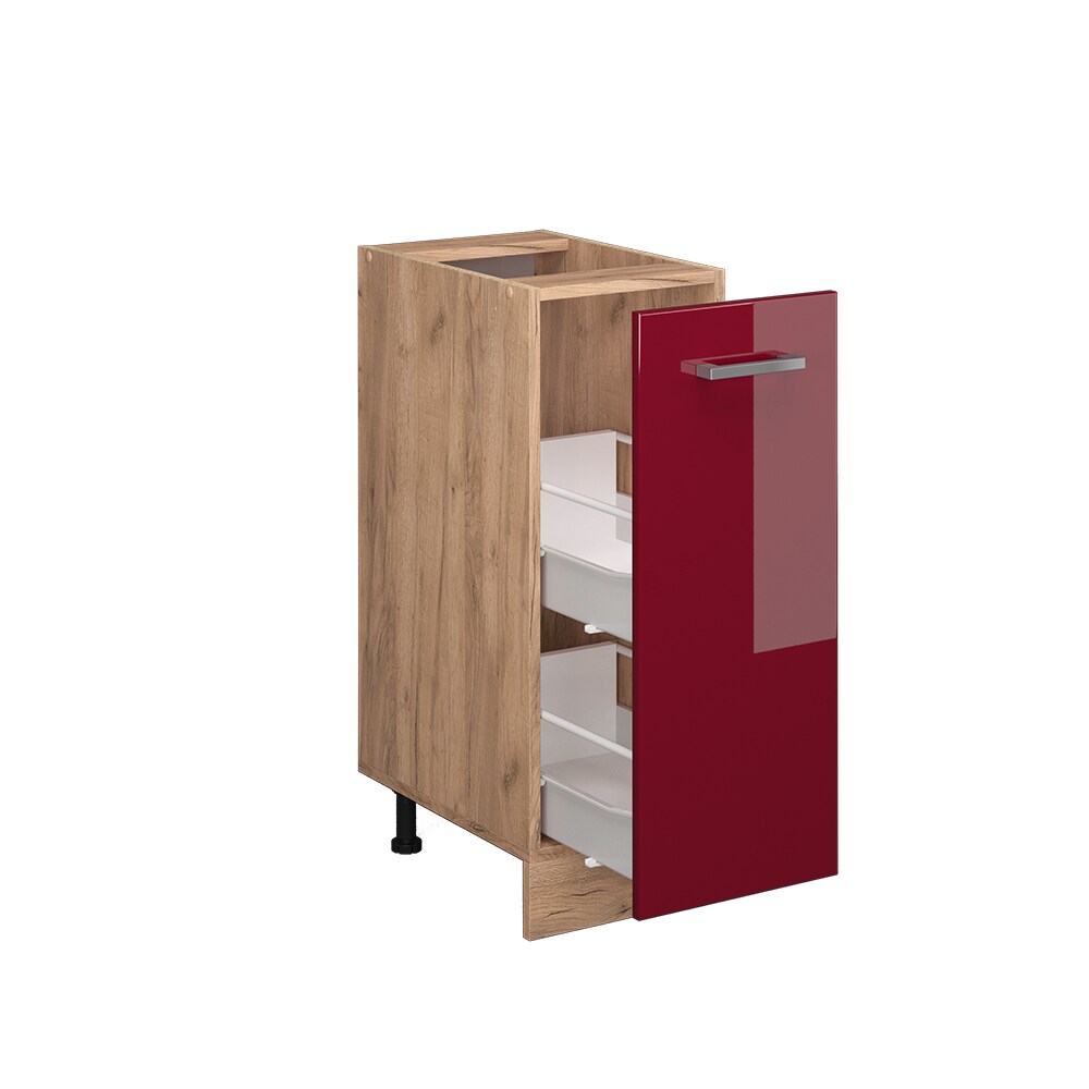 Vicco Apothekerunterschrank Küchenschrank Küchenzeile R-Line 30 cm Eiche Bordeaux
