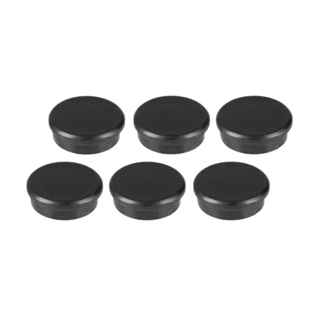 Idena Magnet rund, 6 Stück, Ø24mm, schwarz
