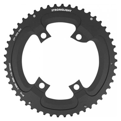 PLATEAU ROUTE 4BRA D.110 POUR SHIMANO ULTEGRA R8000 - R8050 STRONGLIGHT 50DTS EXTERIEUR  NOIR CT2  11V. (POUR PLATEAU 34DTS)