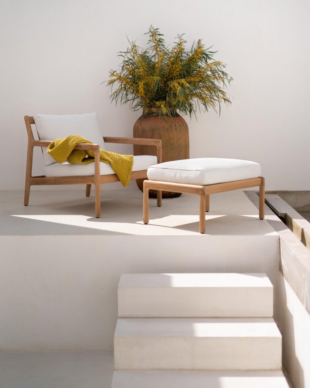 Ethnicraft Jack outdoor fauteuil teak mokka