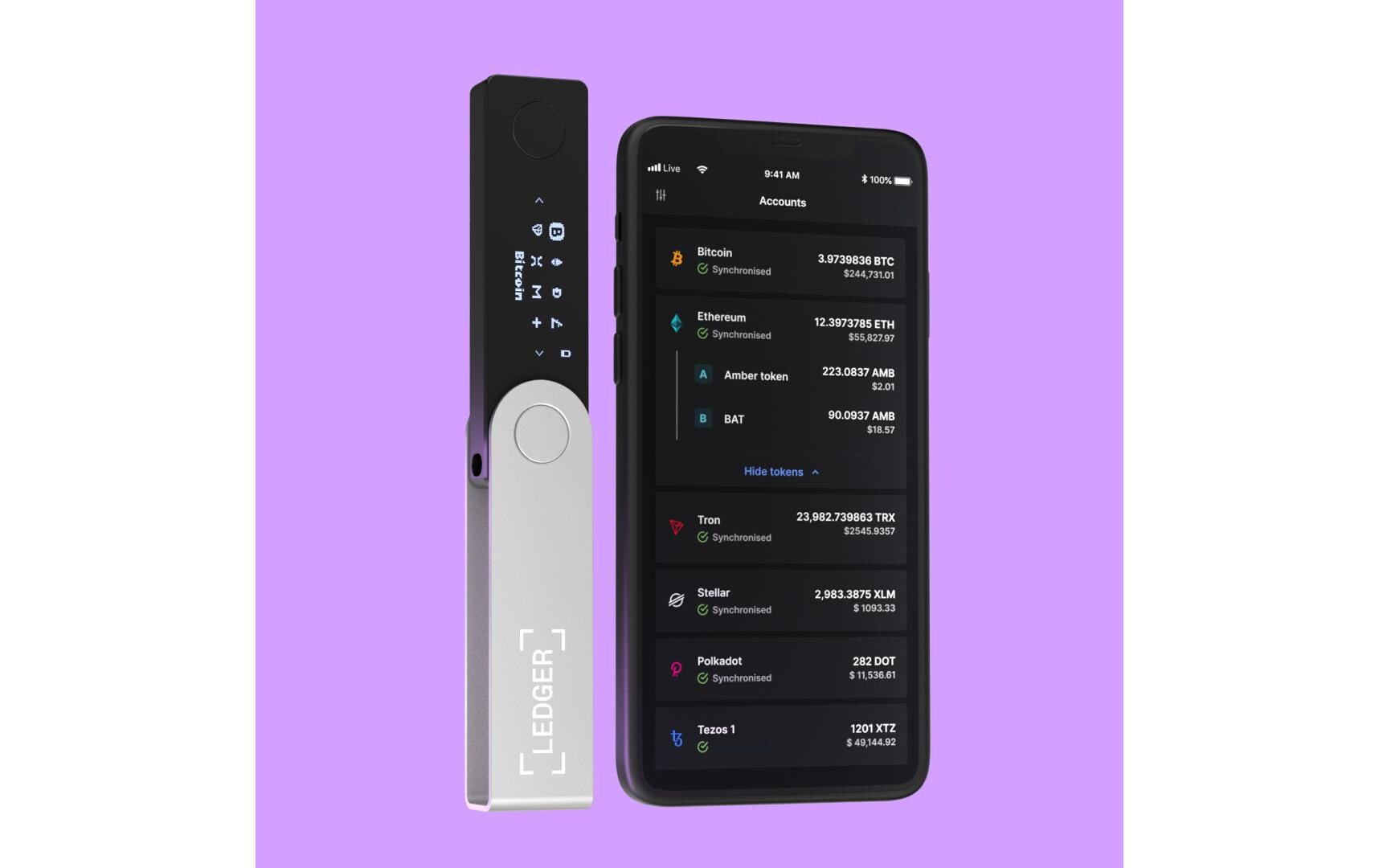 Nano X Onyx Black<br>Crypto-Hardware-Wallet mit Bluetooth zum Kaufen, Verwalten und Vermehren digitaler Vermögenswerte