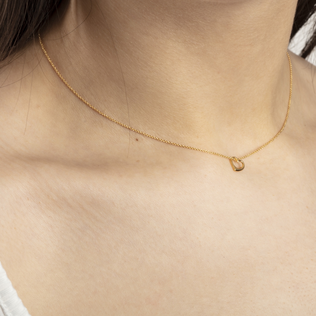 Anhänger 750/18 K Gelbgold Herz