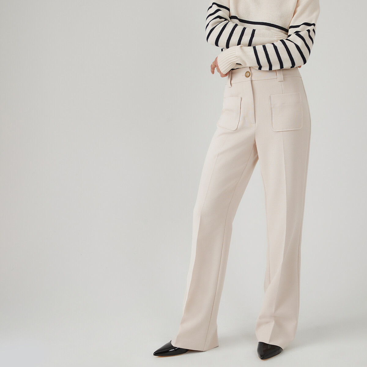 COLEÇÕES LA REDOUTE<br>Flare broek, Assinatura FELICIEN