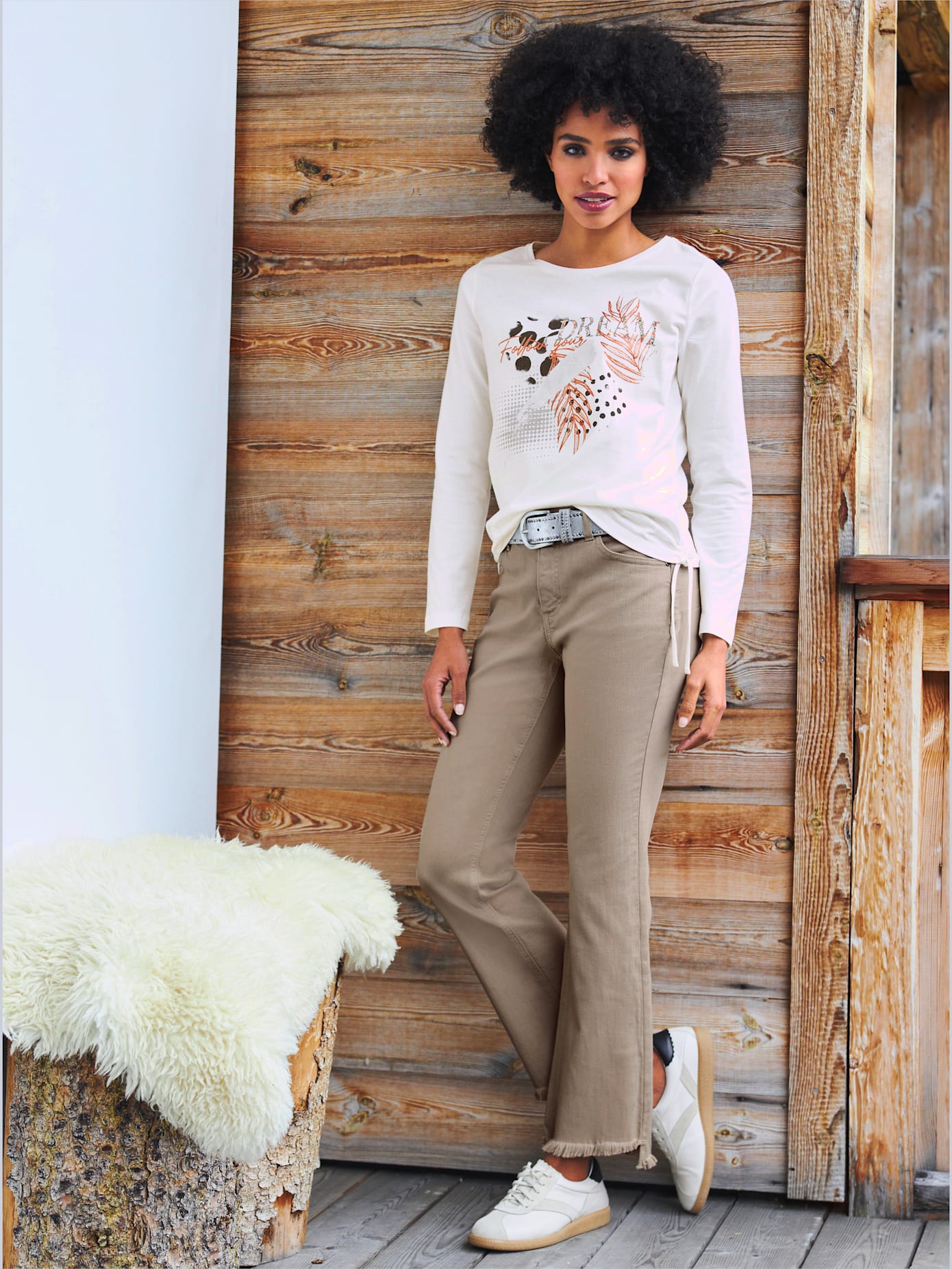 Jean push-up effet « push-up » pour un joli fessier