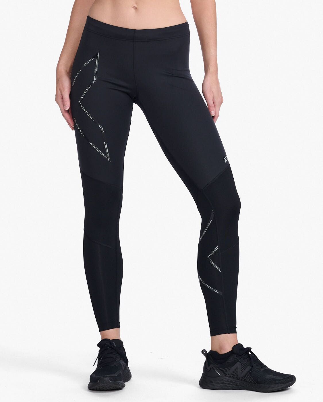 2XU Ignition Shield Comp Tights Black\Black Reflective
