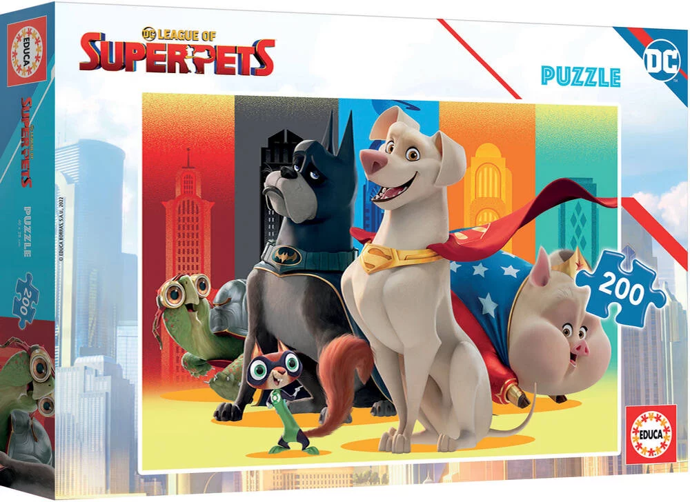 DC LEAGUE OF SUPER PETS PUZZLE 200 PIECES