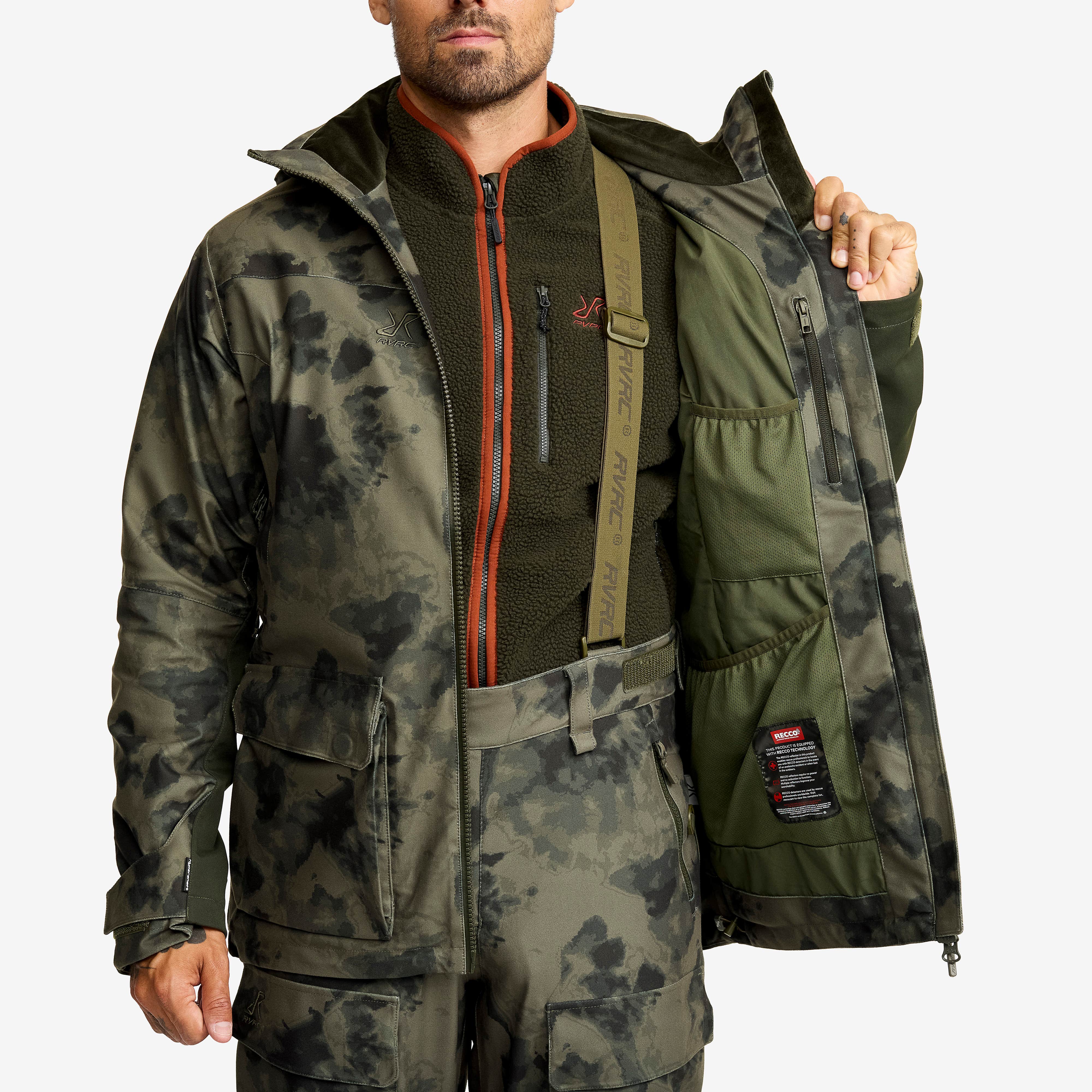 Trace Silent Pro 2L Jacket Herre Camo Deep Depths