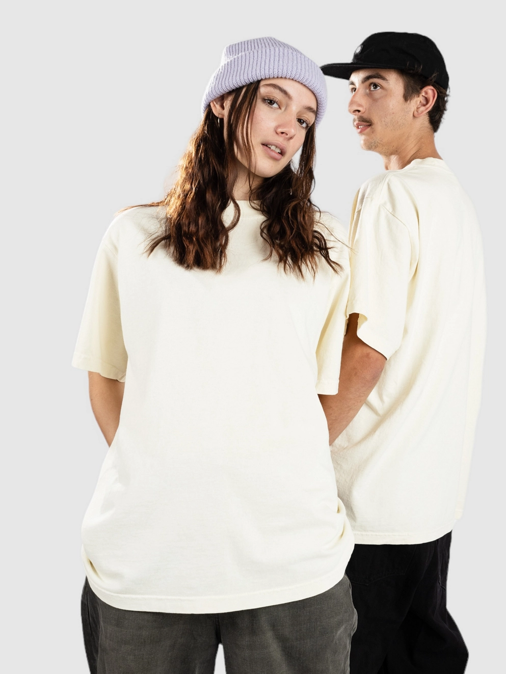 Shaka Wear S Garment Dye T-Shirt cream