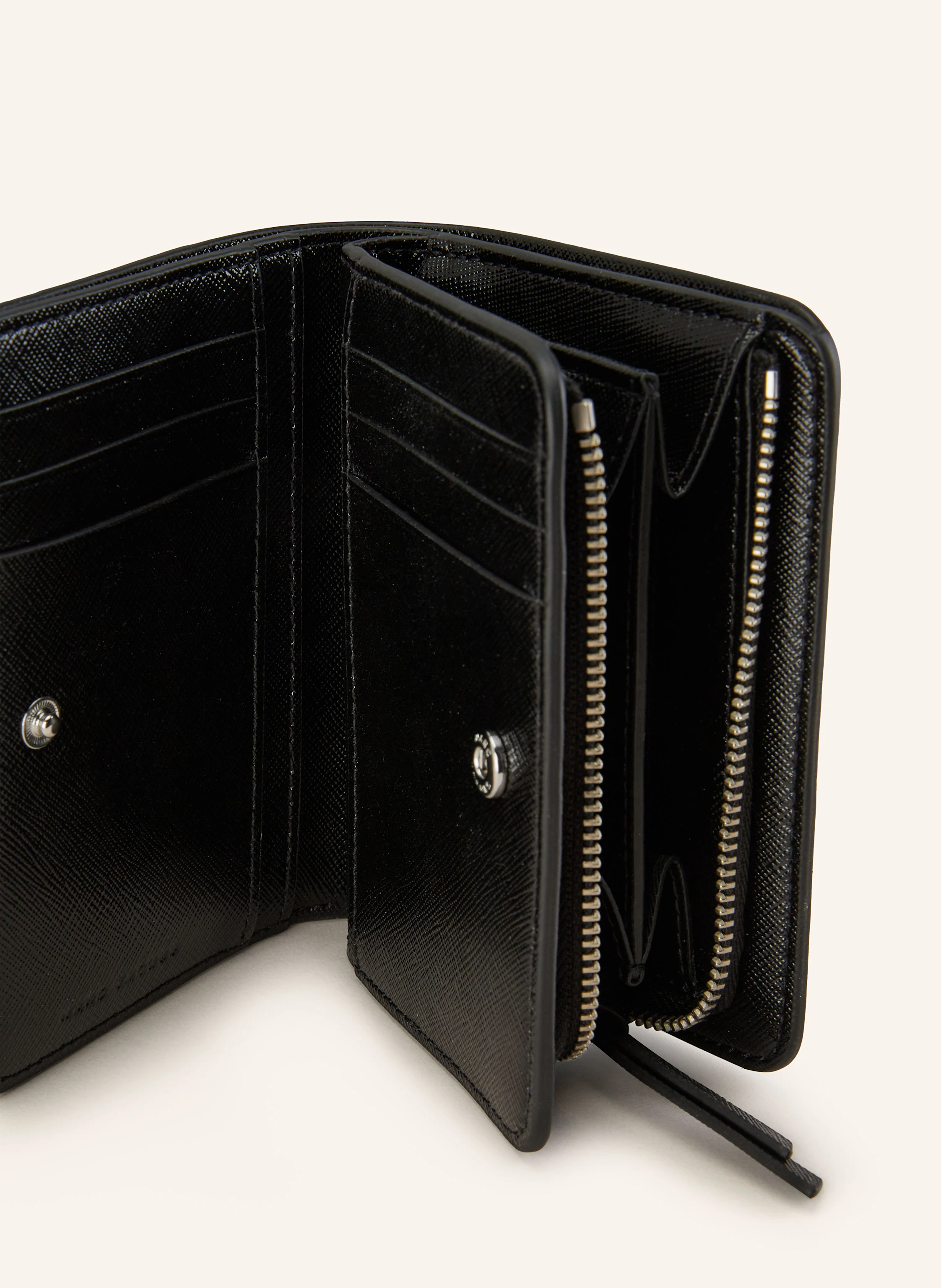 MARC JACOBS Saffiano-Geldbörse THE MINI COMPACT WALLET