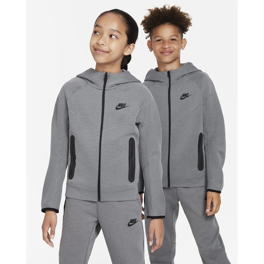 Nike Sweat à Capuche NSW Tech Fleece Winterized FZ - Gris/Noir Enfant