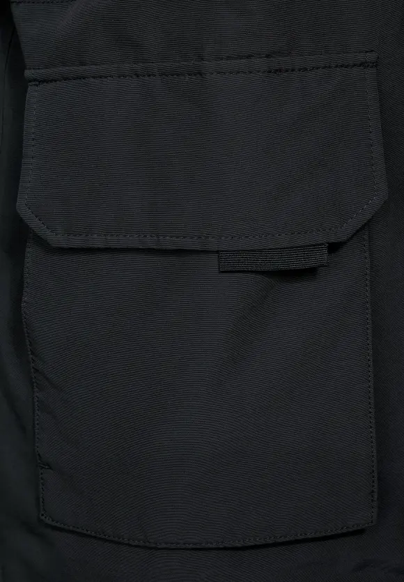 Field Jacke mit Kapuze - Black