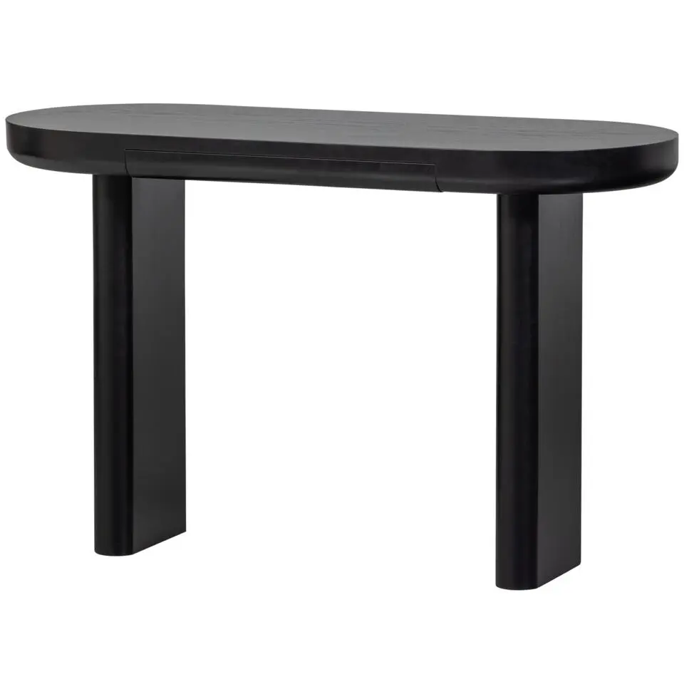 WOOOD Mael Bureau/Sidetable - Fineer - Zwart - 75x120x50