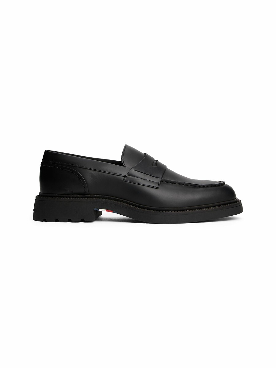 TOMMY HILFIGER<br>Mocassins em leer