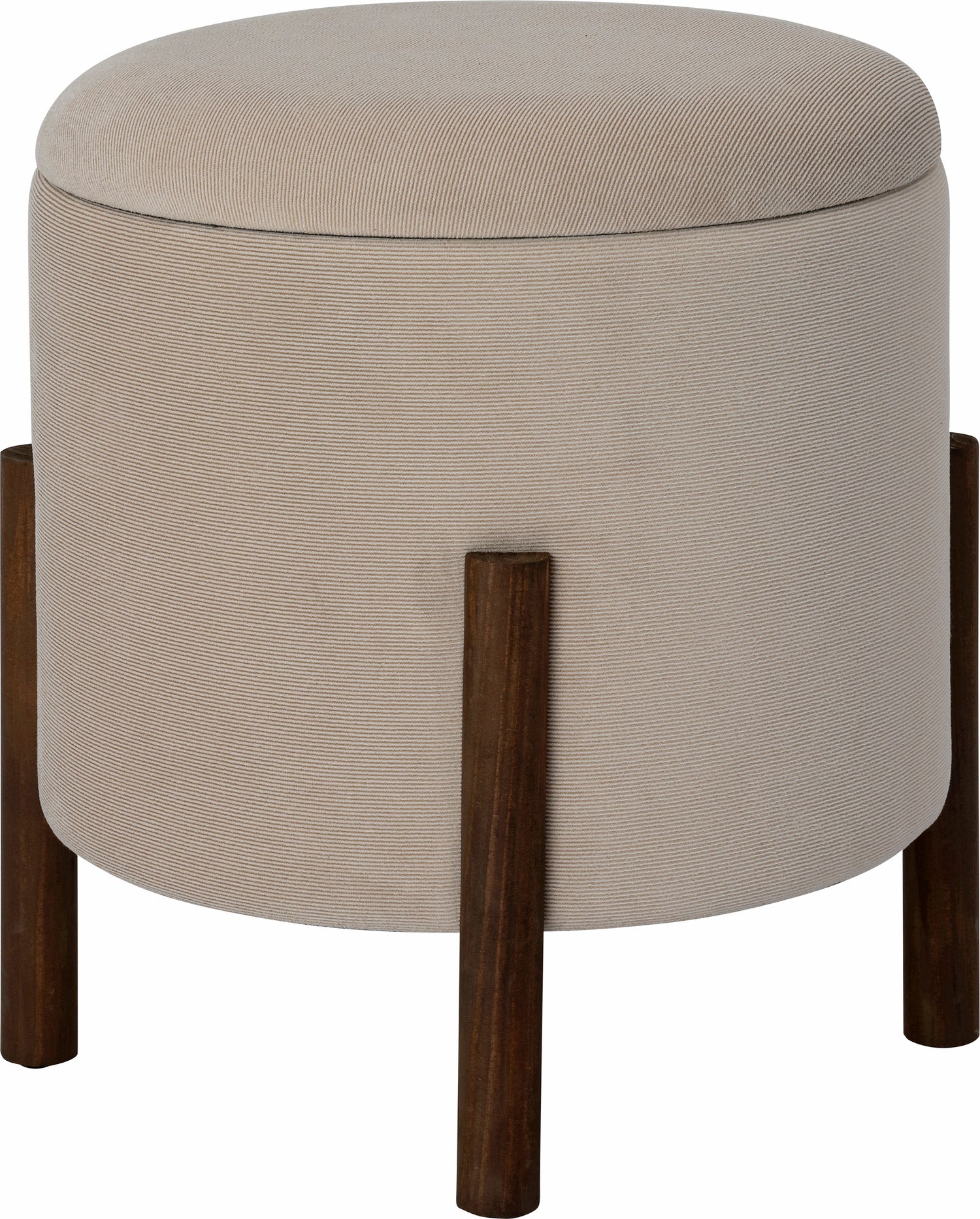 Intratuin poef met opbergruimte Mellie crème D 50 H 40 cm