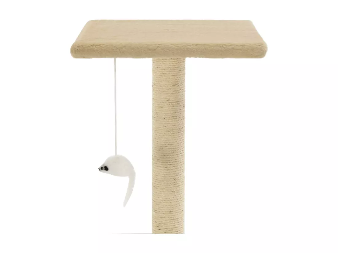 Arbre à chat avec griffoirs en sisal 95 cm Beige