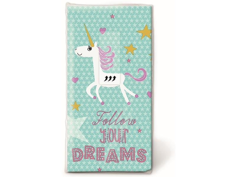 Paper   Design Taschentücher Follow your dreams 1 Stück Designer Taschentuch