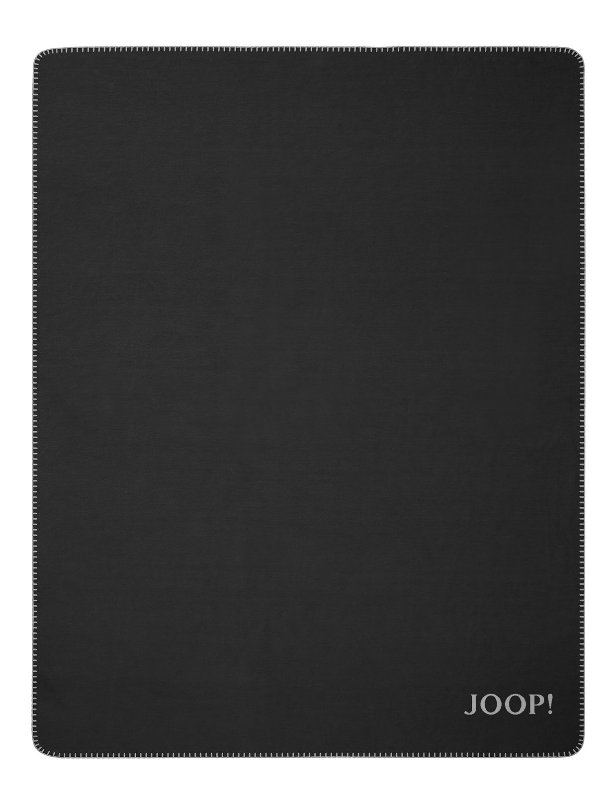JOOP! Wohndecke UNI DOUBLEFACE 150 x 200 cm schwarz/grau