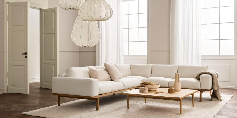 Bolia Plover plaid 140x190 zwaar creme