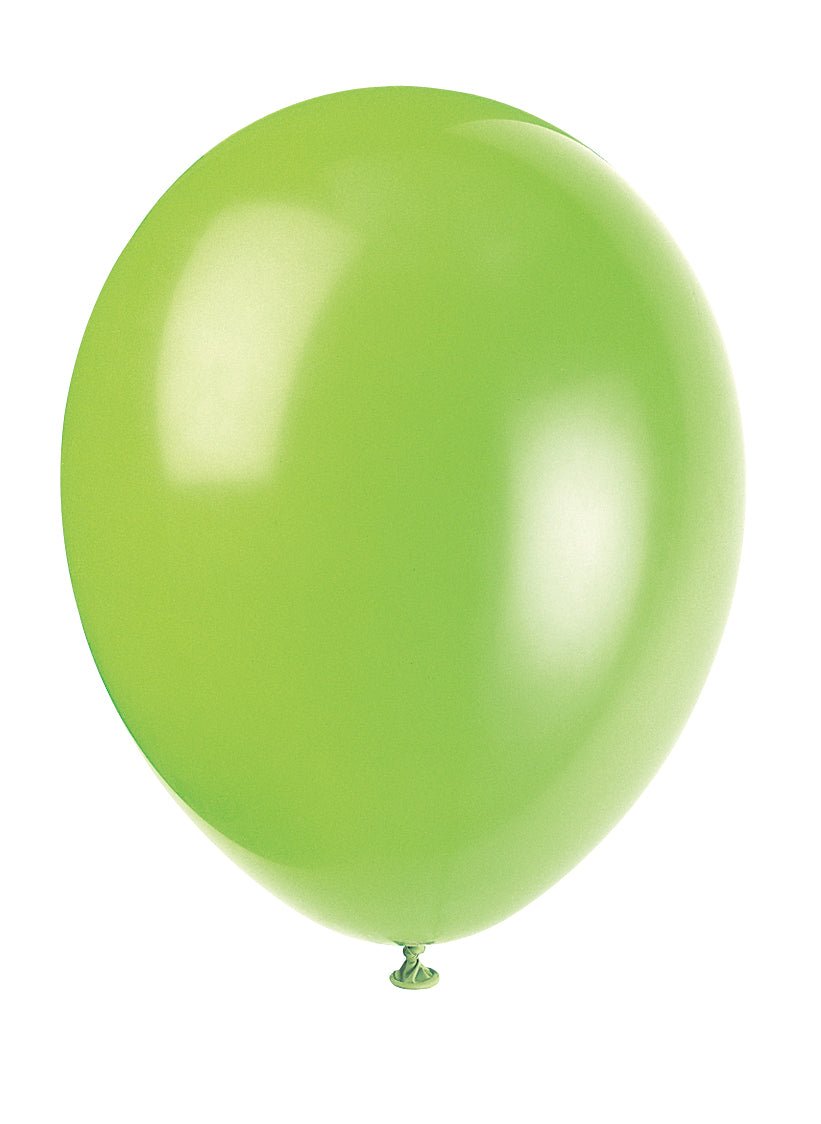 Lime Groene Ballonnen Glans 30cm 10st