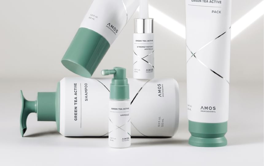 AMOS PROFESSIONAL - Groene Thee Actieve Versterkende Ampul