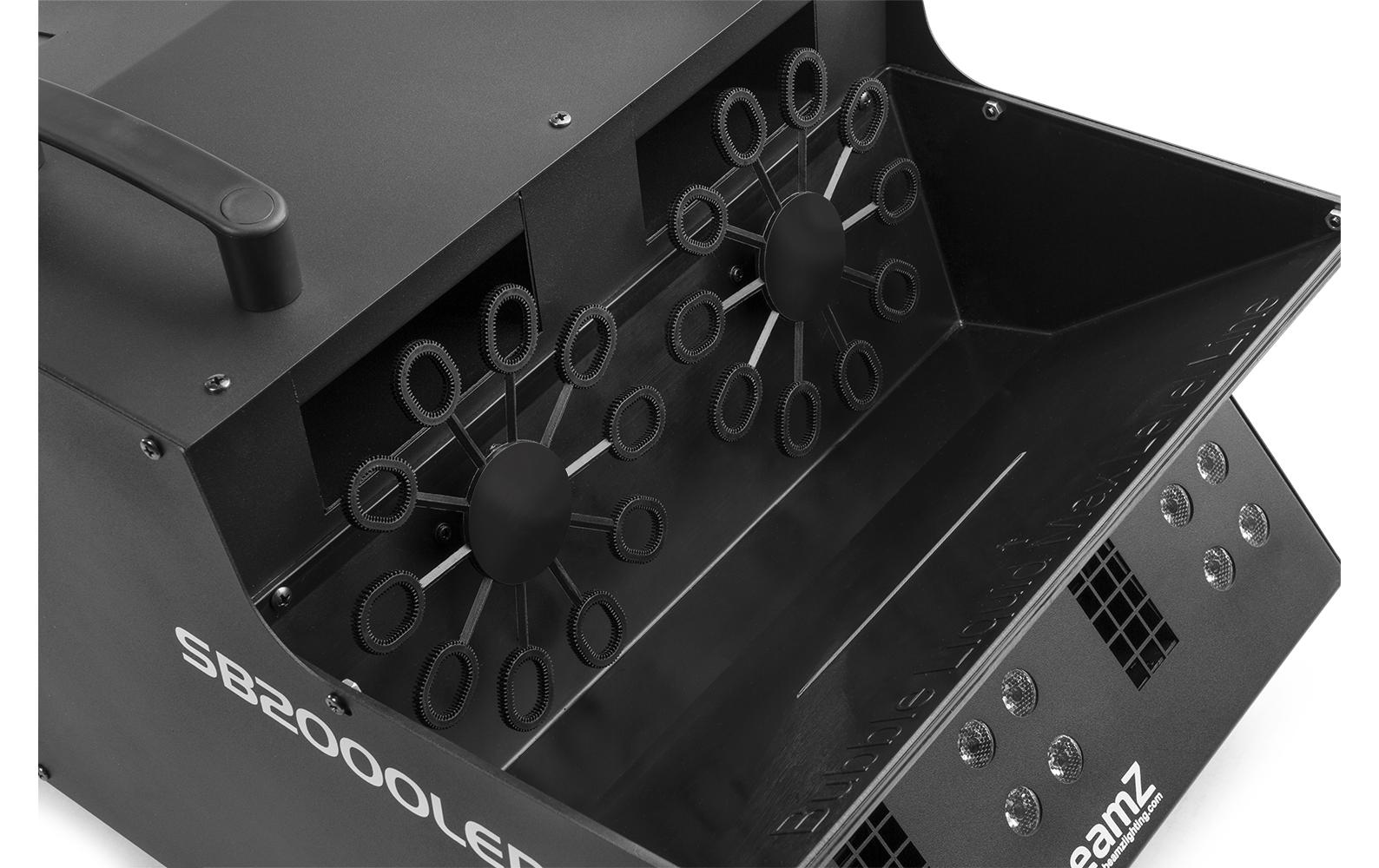 Seifenblasen-/Nebelmaschine SB2000LED<br>Nebel- und Seifenblasenmaschine mit LED-Beleuchtung