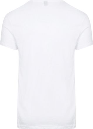 Alan Red T-Shirt Dean Wit - 2pack Herenmode 6661/2P/01 Dean T-shirt White