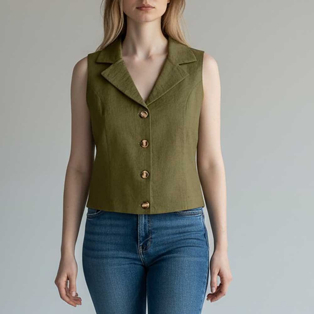 Gilet Femme kaki