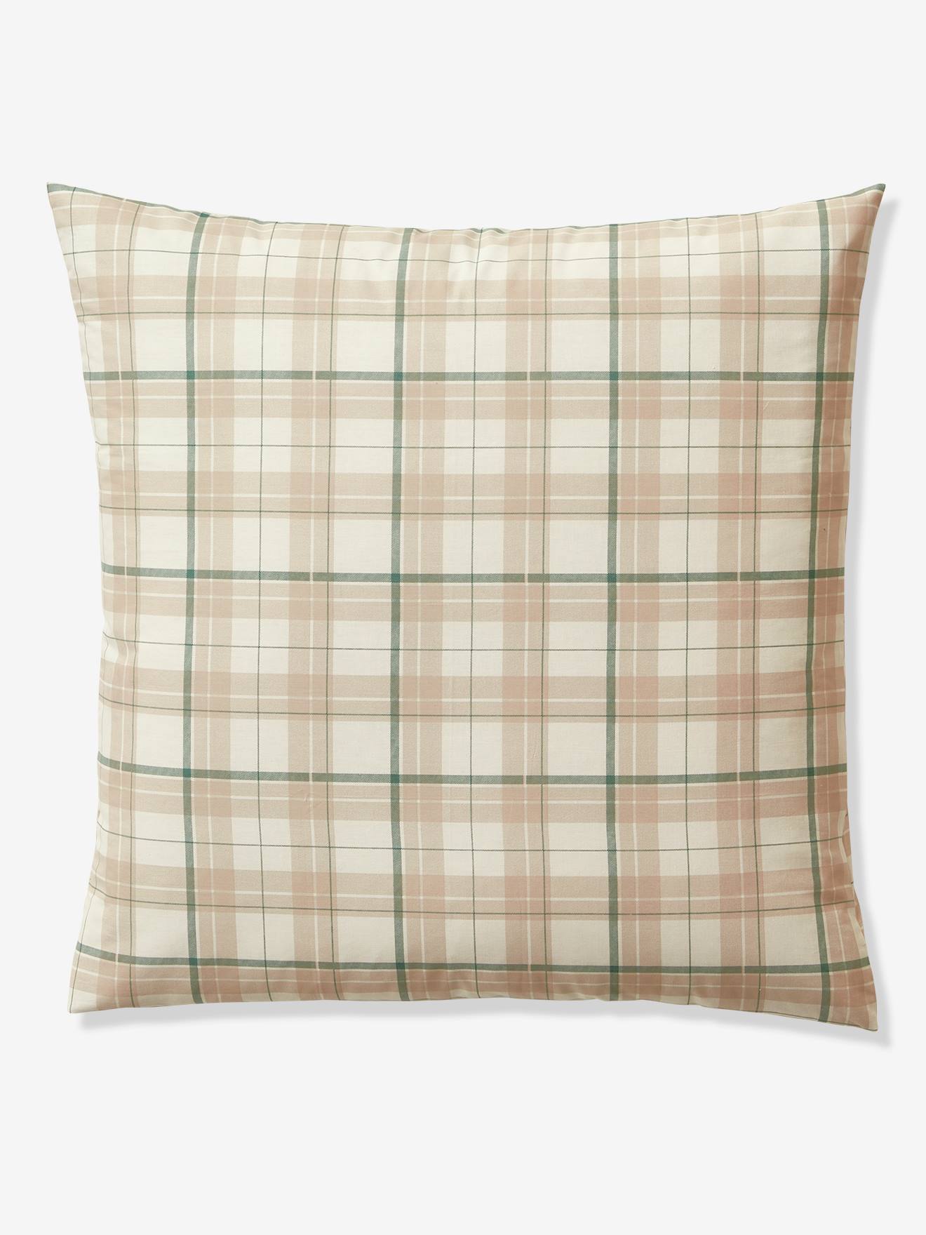 Conjunto de capa de edredom e fronha infantil DANDY FOX, bege médio liso com estampas.
