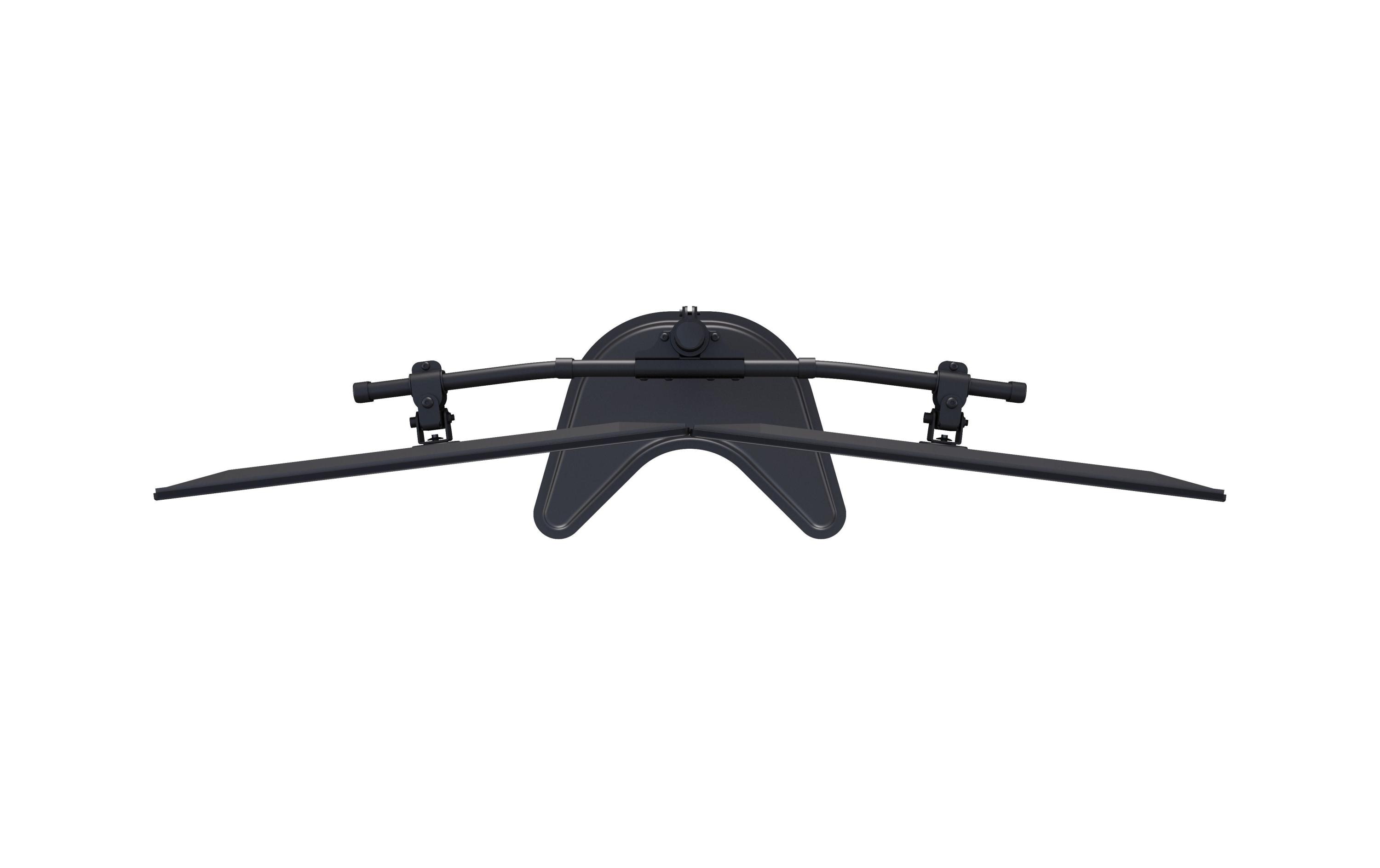 Monitor-Standfuss Basic Dual bis 10 kg – Schwarz<br>Deskmount