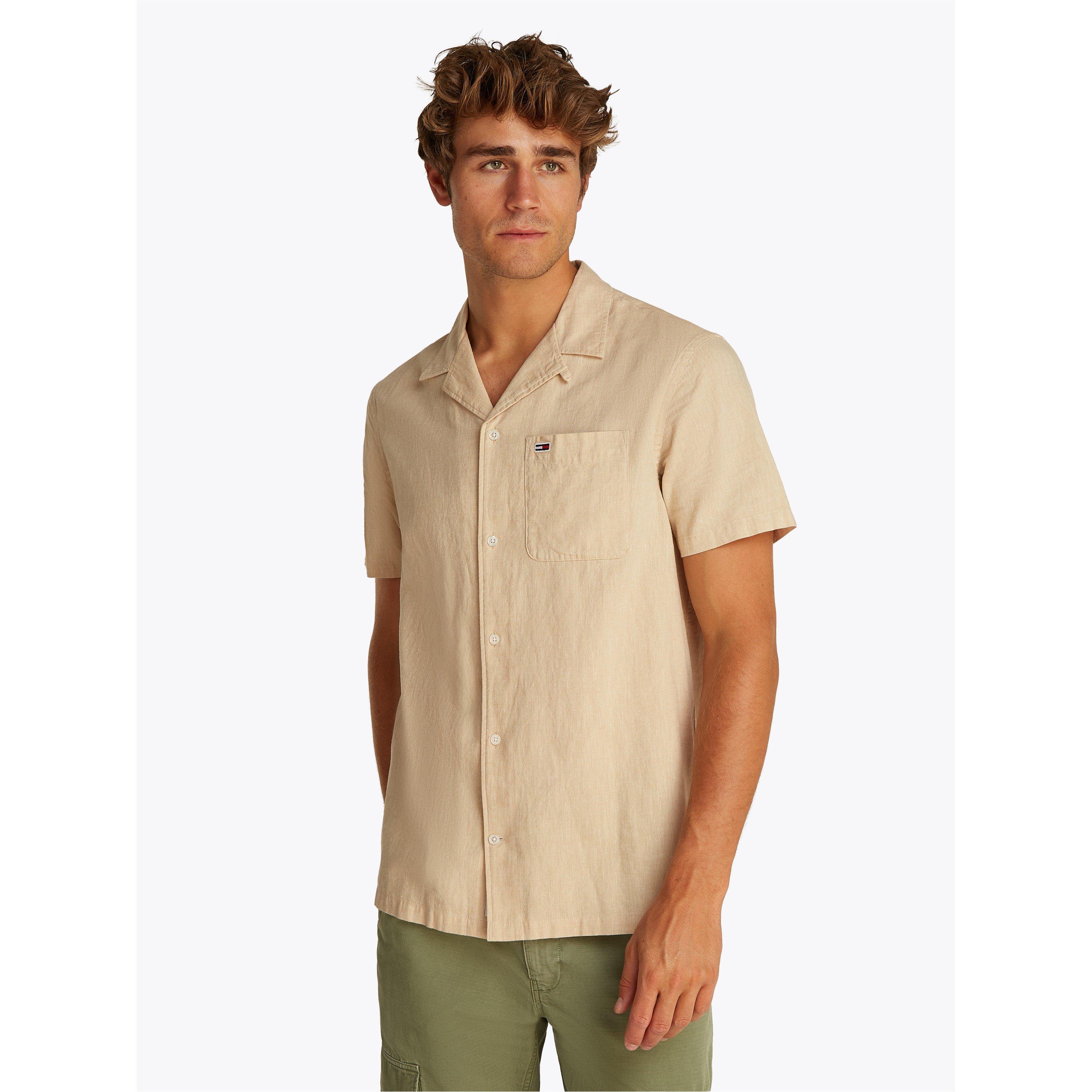 Tommy Jeans TJM LINEN BLEND CAMP SS EXT