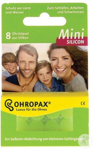 Ohropax Mini Silicon Bouchons D'Oreille 4 Paires