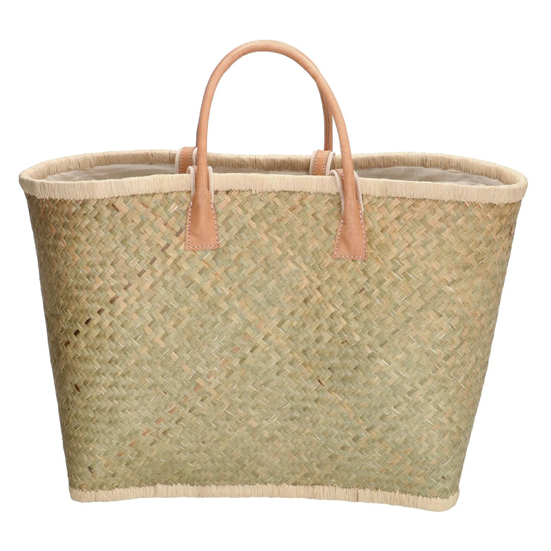 PE Florence Penjy Strandtas / Rieten Mand Beige
