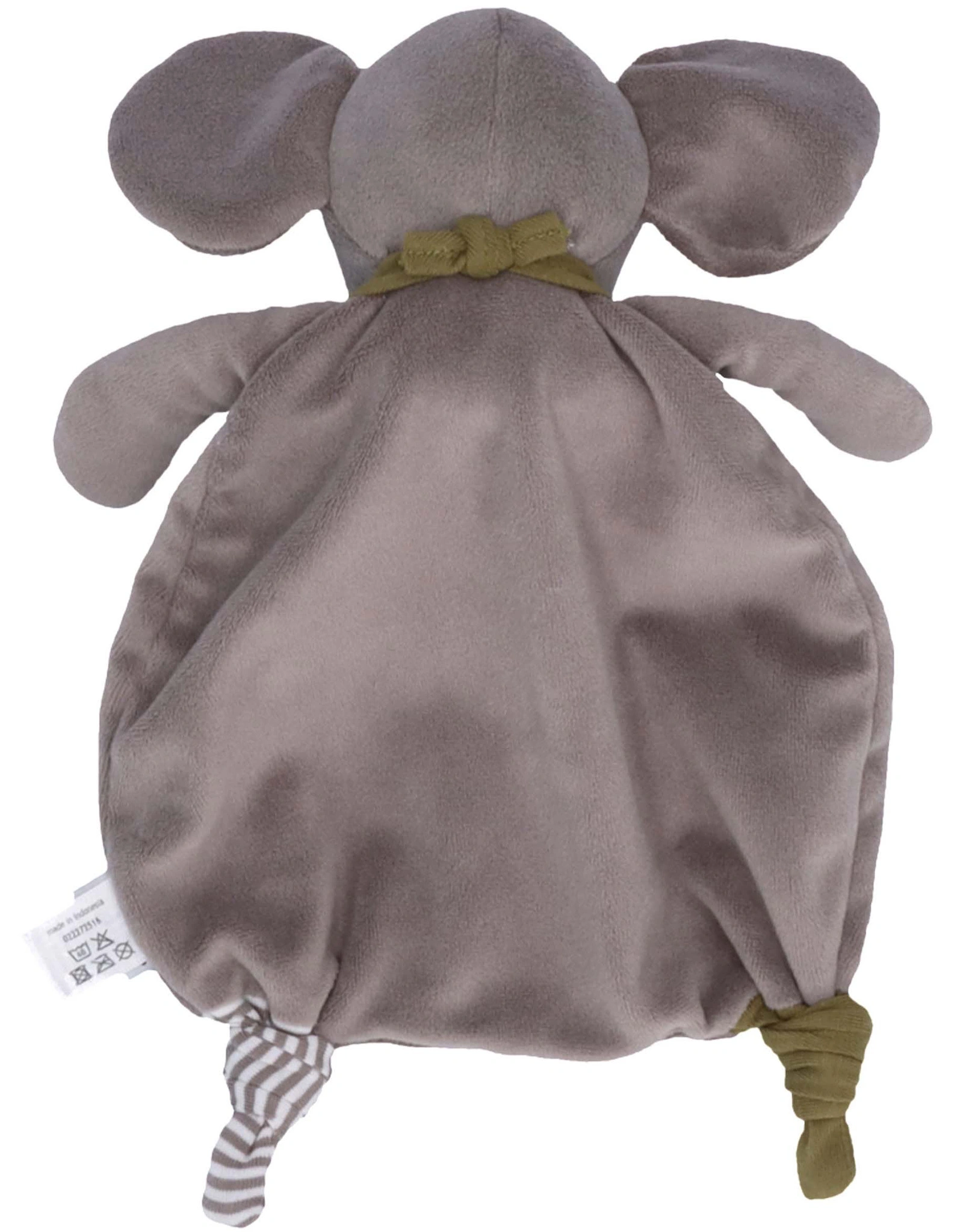 Schmusetuch EDDY ELEFANT mit Halstuch in grau