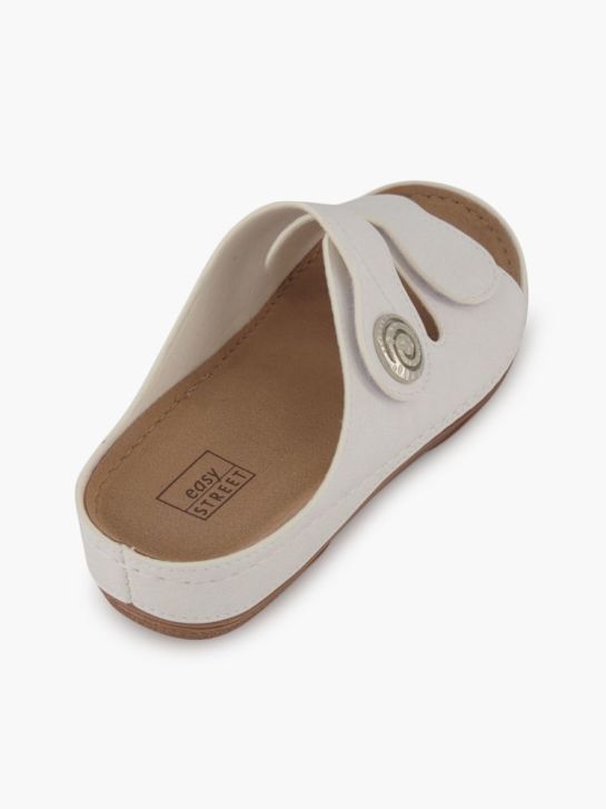 Easy Street Tieffussbett-Pantolette Weiss