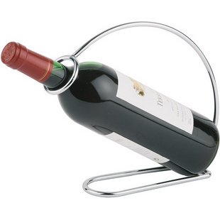 Porte-bouteille, pour 1 bouteille, acier inoxydable