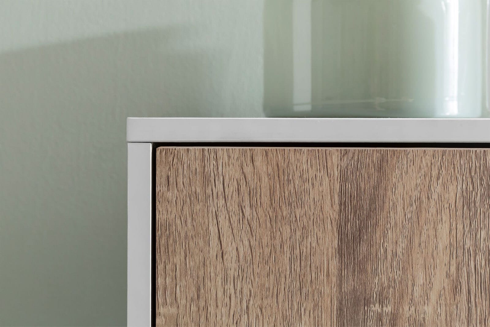 Regal Vardo 89 x 91 Weiß/Eiche Sonoma