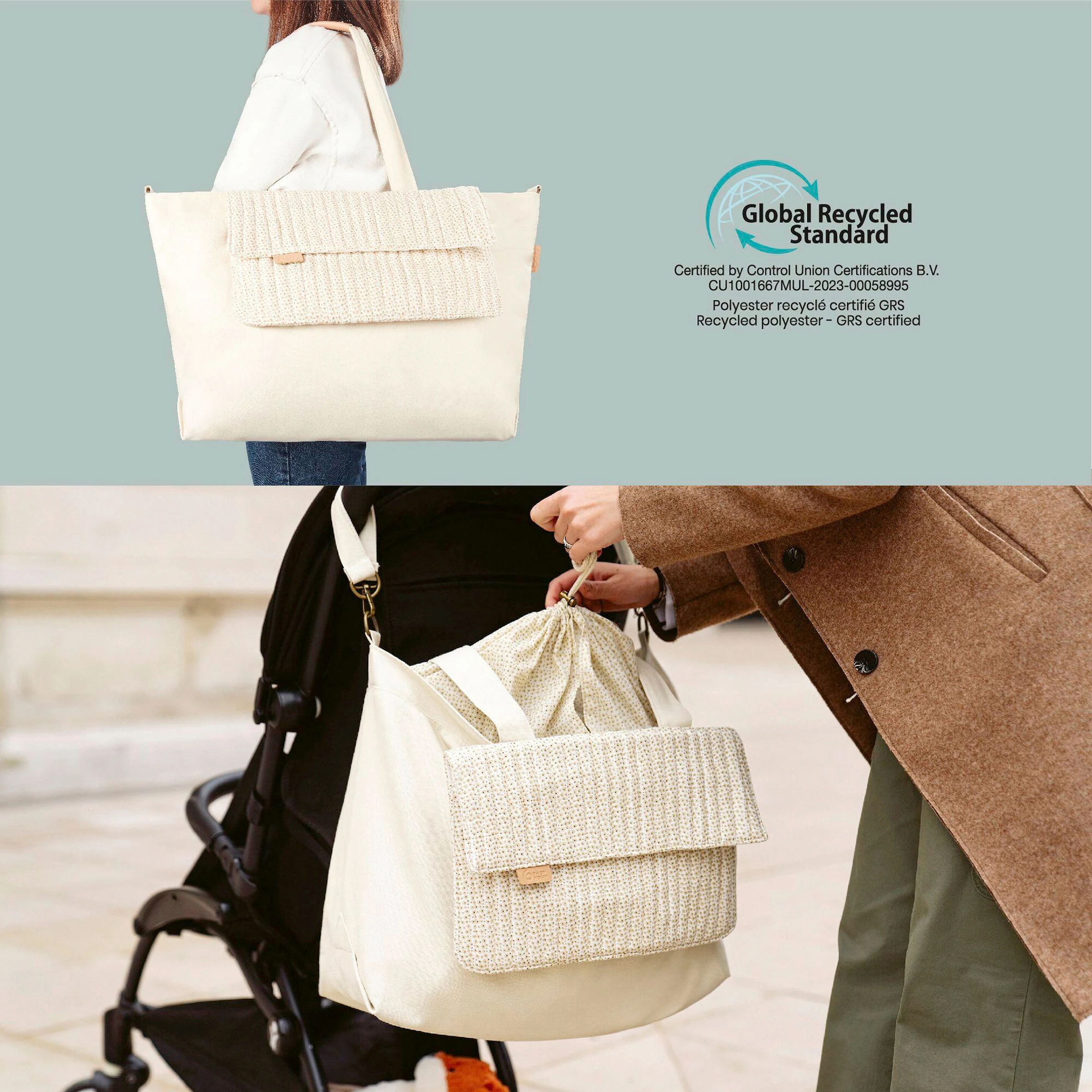 Babymoov Wickeltasche Tote Bag bloom