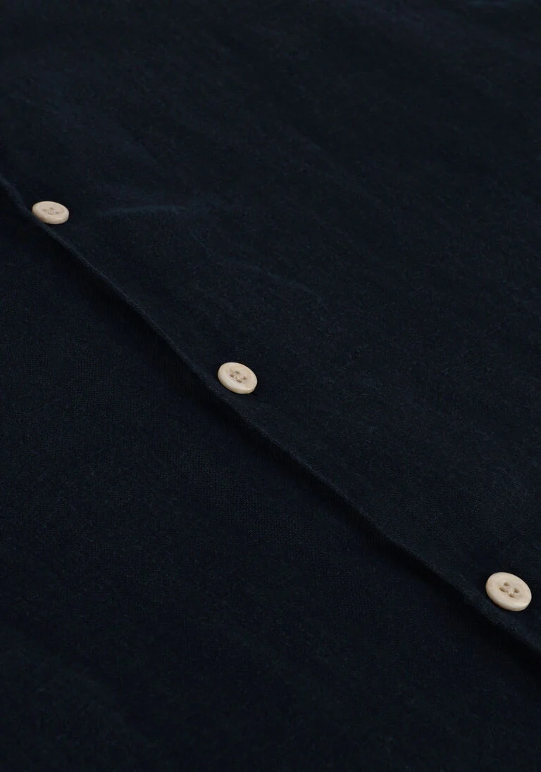 THE GOODPEOPLE donkerblauwe the goodpeople casual overhemd sun