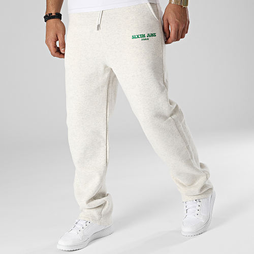 Pantalon Jogging M22975PPA Gris Clair Chiné