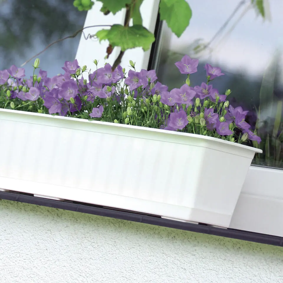 Prosperplast Plantenbak - antraciet - kunststof - 40 x 18 x 14 cm