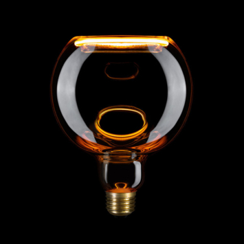Led lichtbron globe 12,5cm E27 smoke 6W 2200LM 1900K dimbaar