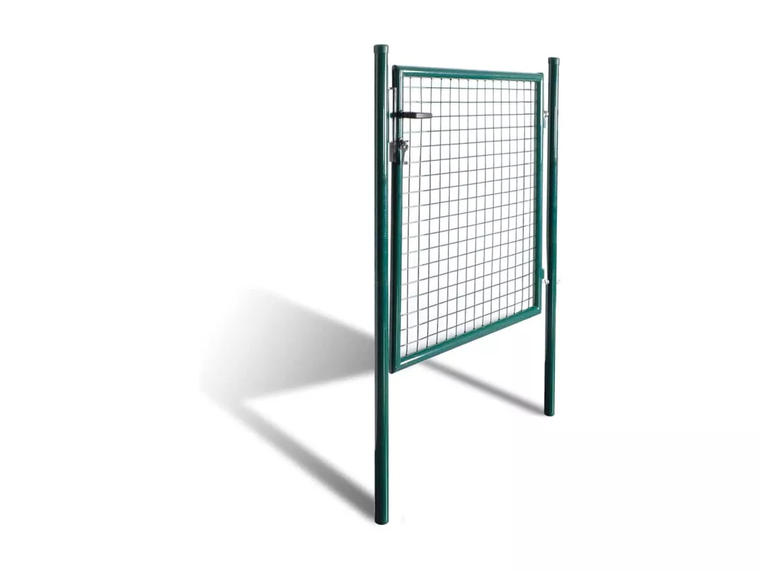 Portail de cl?ture à porte simple Acier enduit de poudre