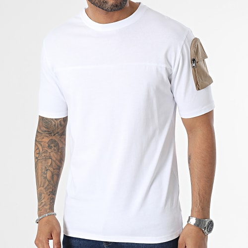Tee Shirt Poche Blanc