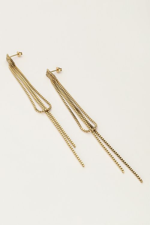 Starry oorhangers met lange koordjes